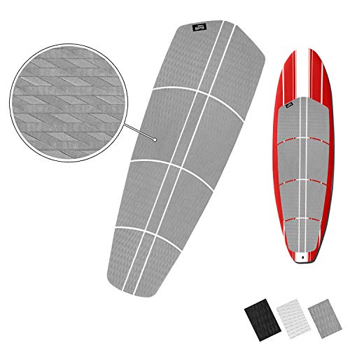 BPS 12-Piece EVA Sheet Grip Pad with 3M Adhesives - for SUP Board, Longboard, and Surfboard (Cool Grey)