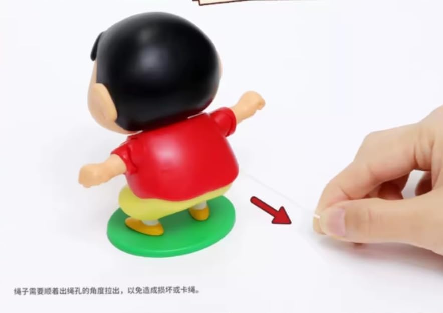 Image of Dancing Shinchan Action Figure 8 cm | Crayon Shin-chan Collectible Collectibles | Cute Anime Figurine for Fans & Fans | Dancing Pose Miniature Desk & Car Dashboard Decor (Shinchan E)