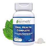 EZ Melts Oral Health Complete - Oral Probiotic - Supports Gum Health, Fresh Breath & Helps Relieve Occasional Dry Mouth - No Artificial Flavors, Non-GMO & Vegan - 60 Sublingual Tablets (30 Servings)
