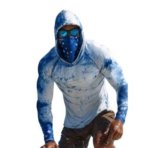 Tee Shirt Anti UV Homme Léger Hoodie De Sport Upf50+ Décontractée T-Shirt Respirant D'été avec Masque Tshirt De Protection Solaire Grande Taille Sweat À...