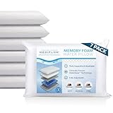 Mediflow Water Pillow Memory Foam re-Invented with Waterbase Technology - Clinically Proven to Reduce Neck Pain & Improve Sleep Quality. (7 Pillows)