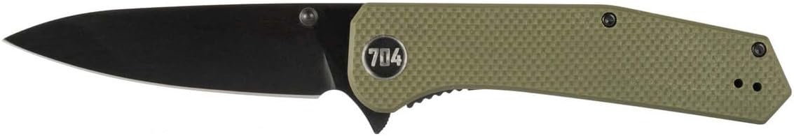 704 Gear Swarm EDC Folding Pocket Knife | Full Size D2 Leaf Blade with Ambidextrous Thumbstud