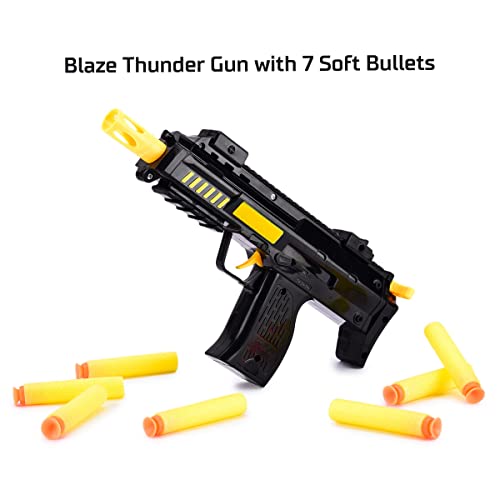 Image of Blaze Gun with 7 Safe Soft Foam Bullets | Fun Target Shooting Battle Fight Game for Kids Boys