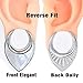 Earblity 2 PCS For Stretched Ears Saddle Ear Tunnels Silver 8mm (0g) Ear Hangers Stainless Steel Ear Gauges Plugs Weights Stretcher Fashion Women Body Piercing Jewelry Expander