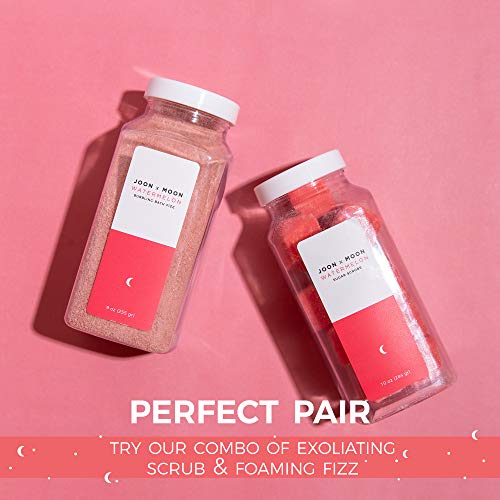 Joon X Moon Bubbling Bath Fizz, (Watermelon, 1 Pack), Soothing Bath Soak For Relaxation And Hydrated Skin, Shea Butter, Coconut Oil And Vitamin E For A Nourishing Bubble Bath, 9 Oz #TOP5
