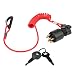 Acouto 125cm / 49.2in Ignition Key Switch & Safety Lanyard for Johnson Evinrude Boat 5005801