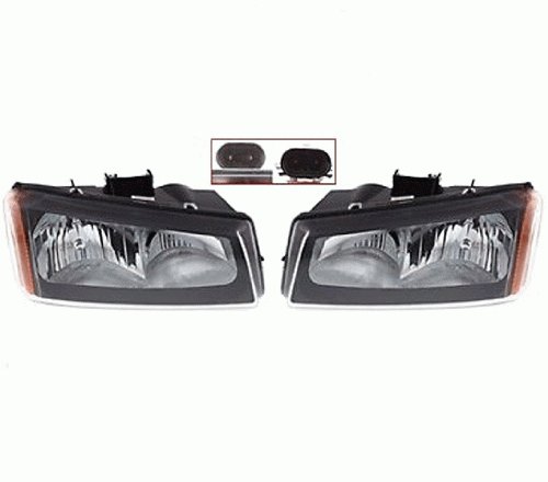 New Headlight Replacement For Chevy Silverado 1500 2500 3500 Hd 03 04 Pickup Head Lamp Pair