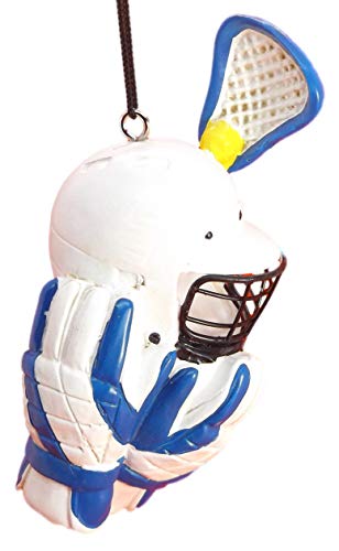 OnHoliday Lacrosse Gear Christmas Tree Ornament (Blue)
