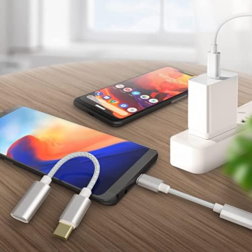 GLUBEE USB C Adapter i OS Lighting Female to USB C Male Adapter - Only Charging Adapter for Galaxy S22/X6/F13/M13/M53 Note 10 Pixel 6/6A and More USB-C Devices (White)