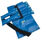 the Cuff 10-0304 Pouch Variable Wrist and Ankle Weight, 20 lb, 5 x 4 lb Inserts, Blue