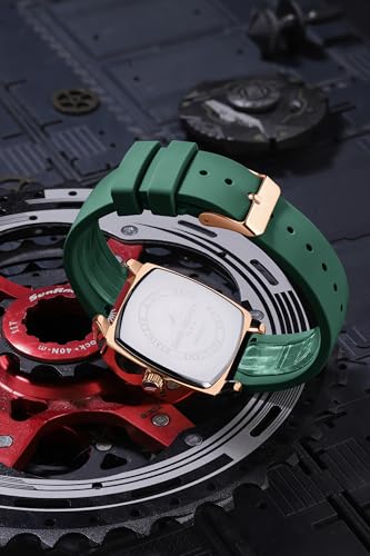 Image of Daniel Hechter Paris Marie Collection Analog Watch for Men with Square Dial, Date Display, Quartz Movement & Silicone Strap