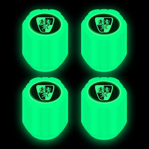 OscitY 4 Pcs Auto plastic Tyre Valve Caps, For Roewe I5/RX5/RX3/RX5 MAX/I6/350/360/550/950/RX8 iMAX8 Ei5 KLAVI Tire Leak-Proof Dust Corrosion Resistant Car Protection Accessories