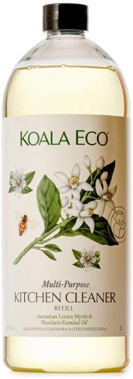 Koala Eco Multi-Purpose Kitchen Cleaner - with Australian Lemon Myrtle & Mandarin Essential Oil - 34oz