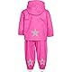 Fred’s World by Green Cotton Baby Girls Rainwear Set Rain Jacket, Fuchsia, 92