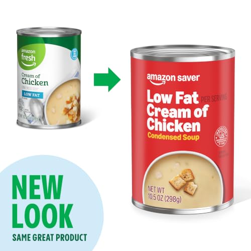 Amazon Fresh Condensed Low Fat Cream of Chicken Soup, 10.5 Oz - image 2