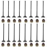 labwork 16 Exhaust and Intake Valves Fits for 92-05 Honda Civic del Sol 1.6L 1.7L SOHC D16Z6