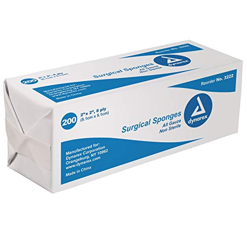 Dynarex Corporation (#3222) Gauze Pad Sponges Non-Sterile Pack Of 200 #TOP27