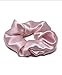 Handmade Lavender Shades 100% Pure Mulberry Silk Scrunchies 3-Pack Regular Size Hair Ties