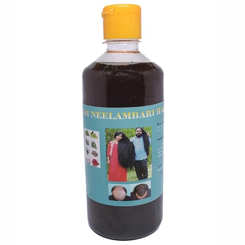 आयुर्वेदिक बालों का तेल लम्बे बाल करने के लिए 7 Adivasi Neelambari Oil - 500ml (Pack of 2) | Pure Hair Growth & H...