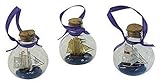 buddelschiffe hamburg Drei Kugel Buddelschiffe, maritime Weihnachtskugeln je 6 cm