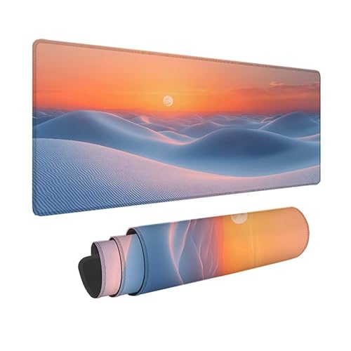 Tapis de souris grand format XXL blanc pour éviter les glissements