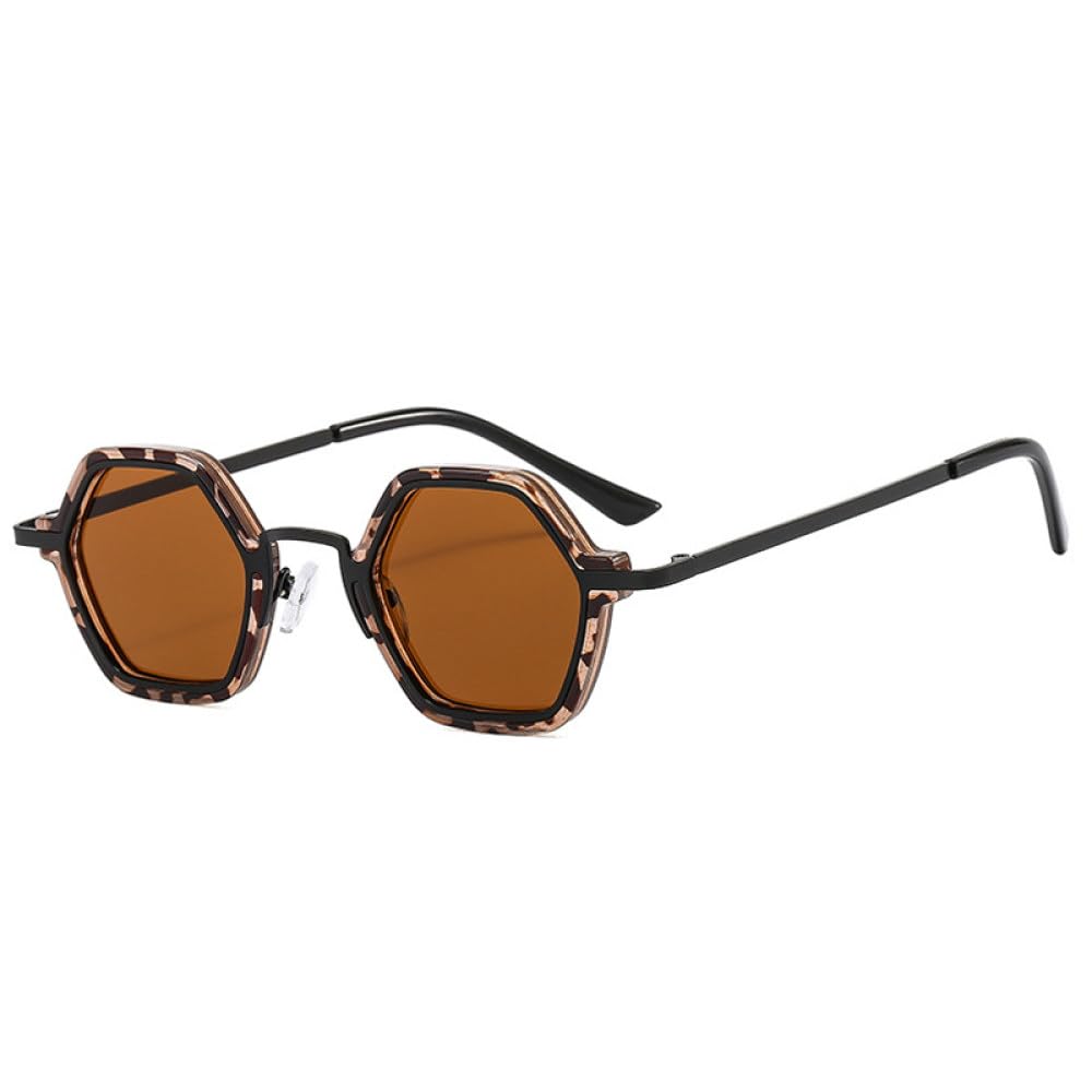 Lunettes de soleil rétro polygone carrées LVTFCO tendances UV400 - 7
