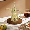 Arabic Coffee Maker Pot Stainless Steel Juice Kettle for Daily Using Cold Water Kettle Multipurpose Teapot Beak Pot, Gold 500ml