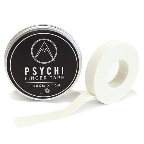 Psychi Sports Bandage mit Zinkoxid, Fingerband für Crossfit, Gymnastik, Bouldern, Felsen-Klettern, Boxen, Physio – Weiß, weiß, 1.25cm Psychi Sports Bandage mit Zinkoxid, Fingerband für Crossfit, Gymnastik, Bouldern, Felsen-Klettern, Boxen, Physio – Weiß, weiß, 1.25cm