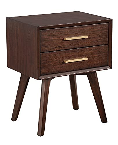 Alpine Furniture Gramercy Nightstand, Brown #TOP13