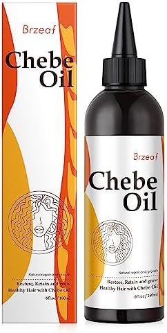 Brzeaf Natural Chebe Oil for Scalp Nourishment and Hair Growth (6Oz) - Authentic Chadian Chebe Powder, Moisturizing, Hair Breakage Prevention for All Hair Types