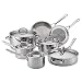 Anolon 30822 12-Piece Stainless Steel Cookware Set,