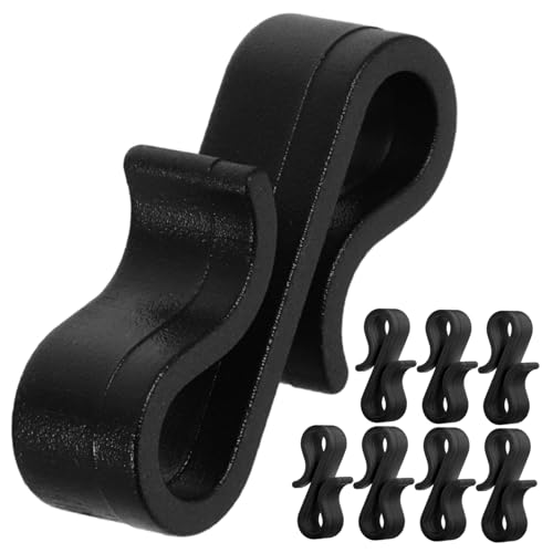 JECOMPRIS 50 Piezas Ganchos para de Clips de Canalón Resistentes al Soporte S para Decoraciones Instalación y Rápida para Patio y Toldos