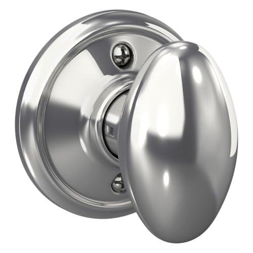 SCHLAGE Knob Non-Turning Lock, Bright Chrome (F170 SIE 625)