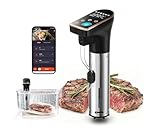 1300W Sous Vide Precision Cooker Machines(2.4G WIFI), IPX7 Full Waterproof & Dishwasher Safe for The Entire Body, New Quiet Brushless Motor, 6 One-Touch Presets, Effortless Gourmet Meals