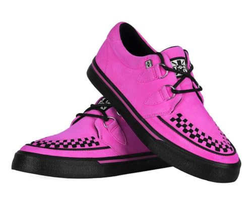 Image of TUK Suede Creeper Sneaker Shoes for Women and Men, D Ring Lace Up Shoes