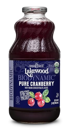 Lakewood Organic Pure Cranberry Juice, 32 FZ