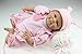 iCradle Bambole Reborn 17 Pollici 42 cm Realistico Bambola Bambino Regali Giocattolo Reborn Baby Doll Ragazza Silicone Occhi Aperti