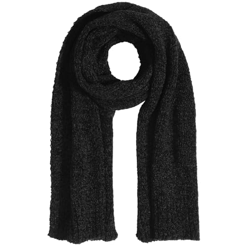 Pleneal Scarf for Women,Soft Chenille Winter Scarves, Womens Warm Thick Scarf for Cold Weather, Black