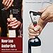 Houseables Wine Opener, Wine Key for Servers, Waiters Corkscrew, Travel Bottle Opener, Cork Screw, with Foil Cutter, Bartenders Tool, Professional, Restaurant, TSA Approved, Portable, Black, 5 1/4