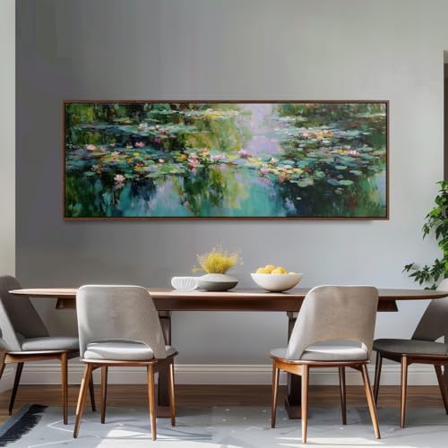 Toile impressionniste nénuphar pour transformer un mur vide en espace zen - 4