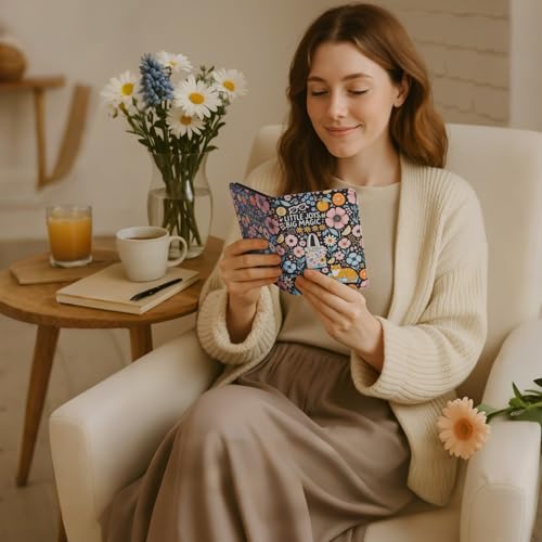 Image of CoBak Case for 6 inch E-Reader - PU Leather Smart Cover with Auto Sleep /Wake & Hand Strap, not Compatible with Kobo Clara,Little Joys
