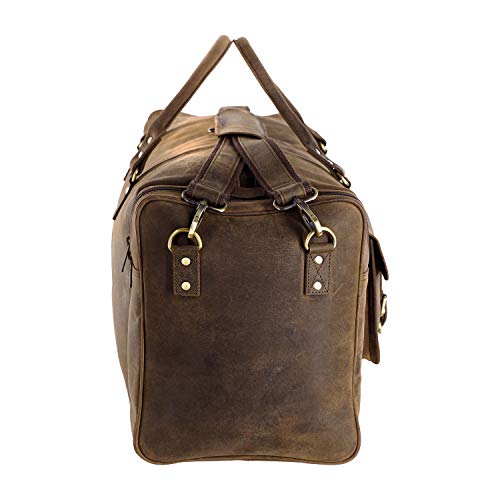 KomalC 28 inch Duffel Bag Travel Sports Overnight Weekend Leather Duffle Bag for Gym Sports Cabin Holdall bag