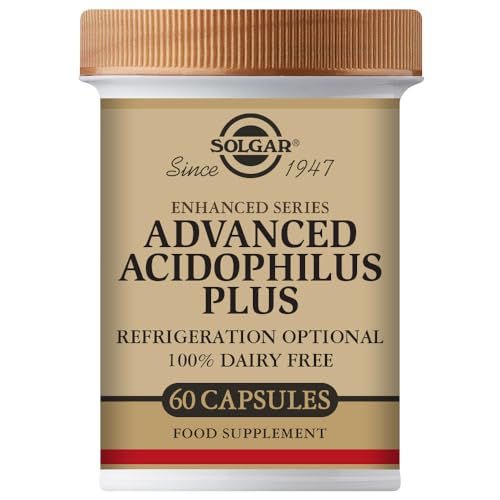 Solgar | Enhanced Series Advanced Acidophilus Plus | Suplemento Alimenticio que Aporta 500 Millones de Microorganismos | Con L.Acidophilus LA-5 | Para Hombre y Mujer | 120 Cápsulas