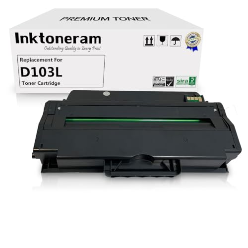Inktoneram Compatible Toner Cartridge Replacement for Samsung D103L MLT-D103L ML-2951ND ML-2951D ML-2950D ML-2950ND ML-2955ND ML-2955DW SCX-4728FD SCX-4729FW SCX-4729FD (Black)