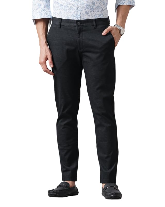 Image of British Club 98% Cotton, 2% Elastane Men's Slim Fit Low-Rise Chinos | Modern Design | Stretch Fabric for Comfort | Versatile for Casual and Semi-Formal Occasions | Durable Brown