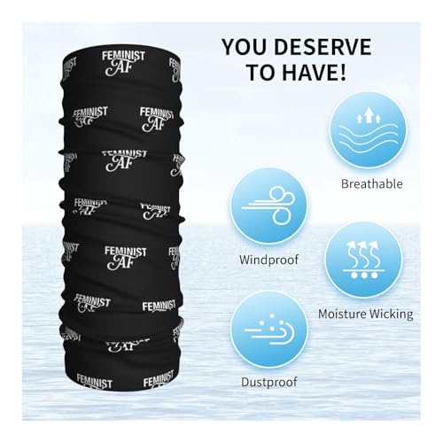 Feminist AF Neck Gaiters Face Masks Scarves Sun Protection Balaclavas Headbands Unisex4