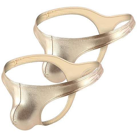 Billtop Herren Tanga sexy Unterwäsche Männer String Kunstleder Unterwäsche Pack Cover