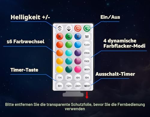 Stitch Nachtlicht Kinder mit Timer:16 Farben 3D LED Illusion Lampe mit Memory-Funktion, Fernbedienung & Touch, Stich Stuff Merch Geschenk für Mädchen Jungen Deko Kinderzimmer Geburtstag Weihnachten