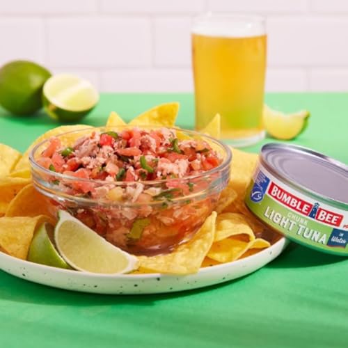 Image of Bumble Bee Chunk Light Tuna In Water, 12 oz Can - Wild Caught Skipjack Tuna - 17g Protein Per Serving - MSC Certified Sustainable Seafood, Non-GMO, Gluten Free, Kosher (Pack of 3)