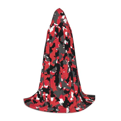 Cape à capuche pour adolescent chaude et longue contre le froid